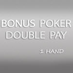 Bonus Poker Double Pay - 1 Hand