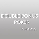 Double Bonus Poker - 3 Hands