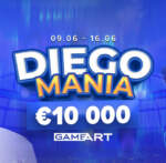 Diego Mania в турнире от GameArt с призовым фондом 10 000 EUR