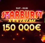 Starburst XXXtreme Raffle в лотерее от NetEnt на 150 000 EUR