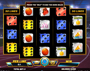 Winners Gold Dice