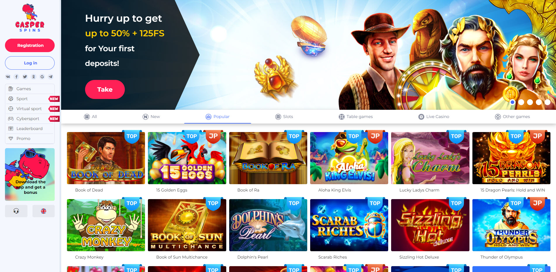 Casper Spins Casino
