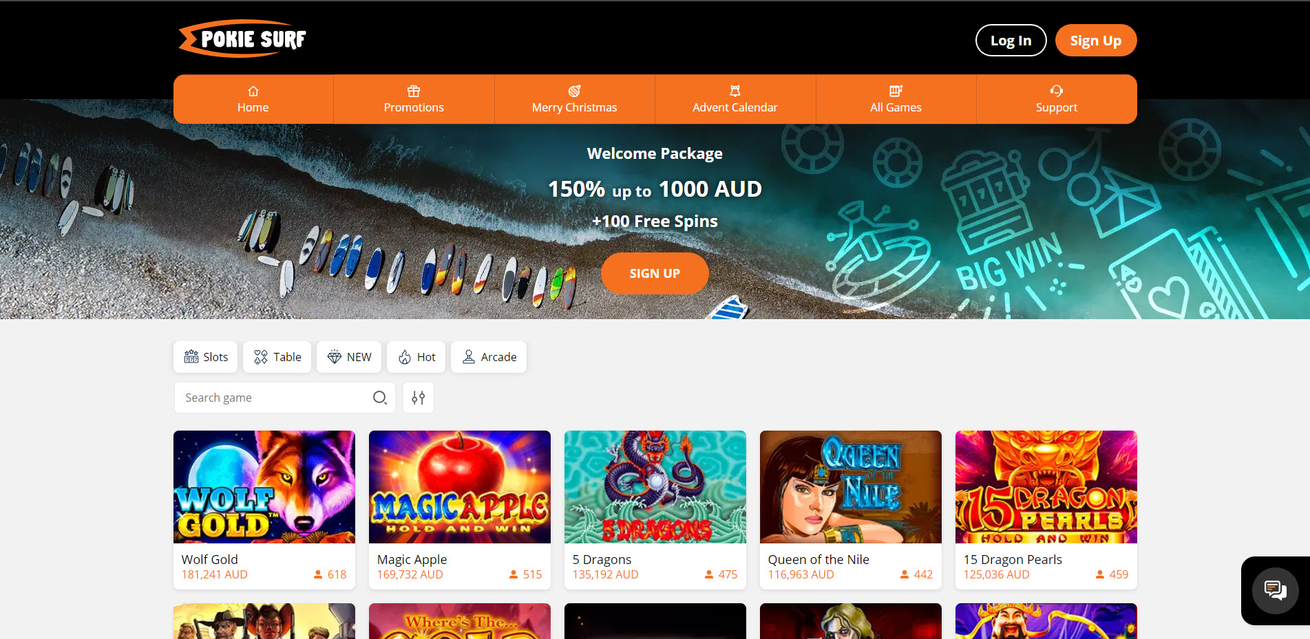 Pokie Surf Casino