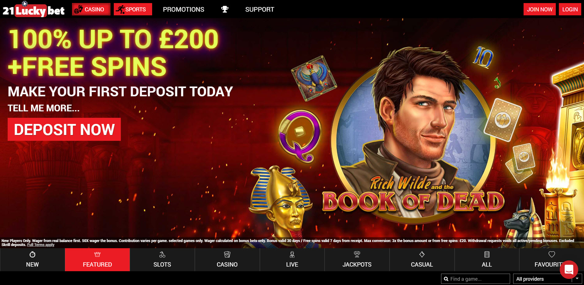 21 Lucky Bet Casino