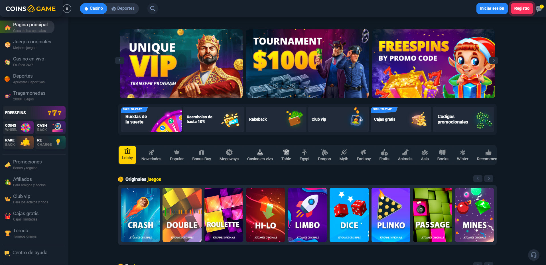 Coins Game Casino
