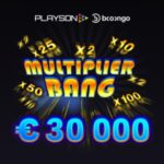 Взрывной множитель в турнире на 30 000 EUR от Playson и Booongo
