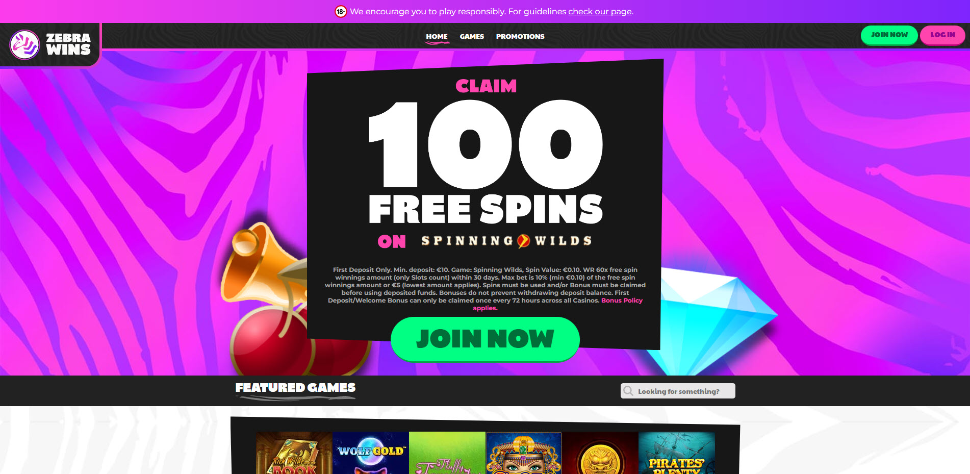 Zebra Wins Casino