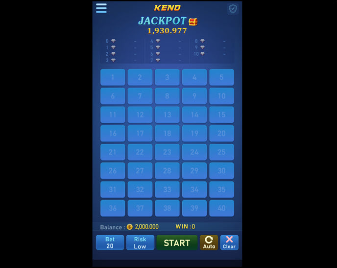 Keno (Tada Gaming)