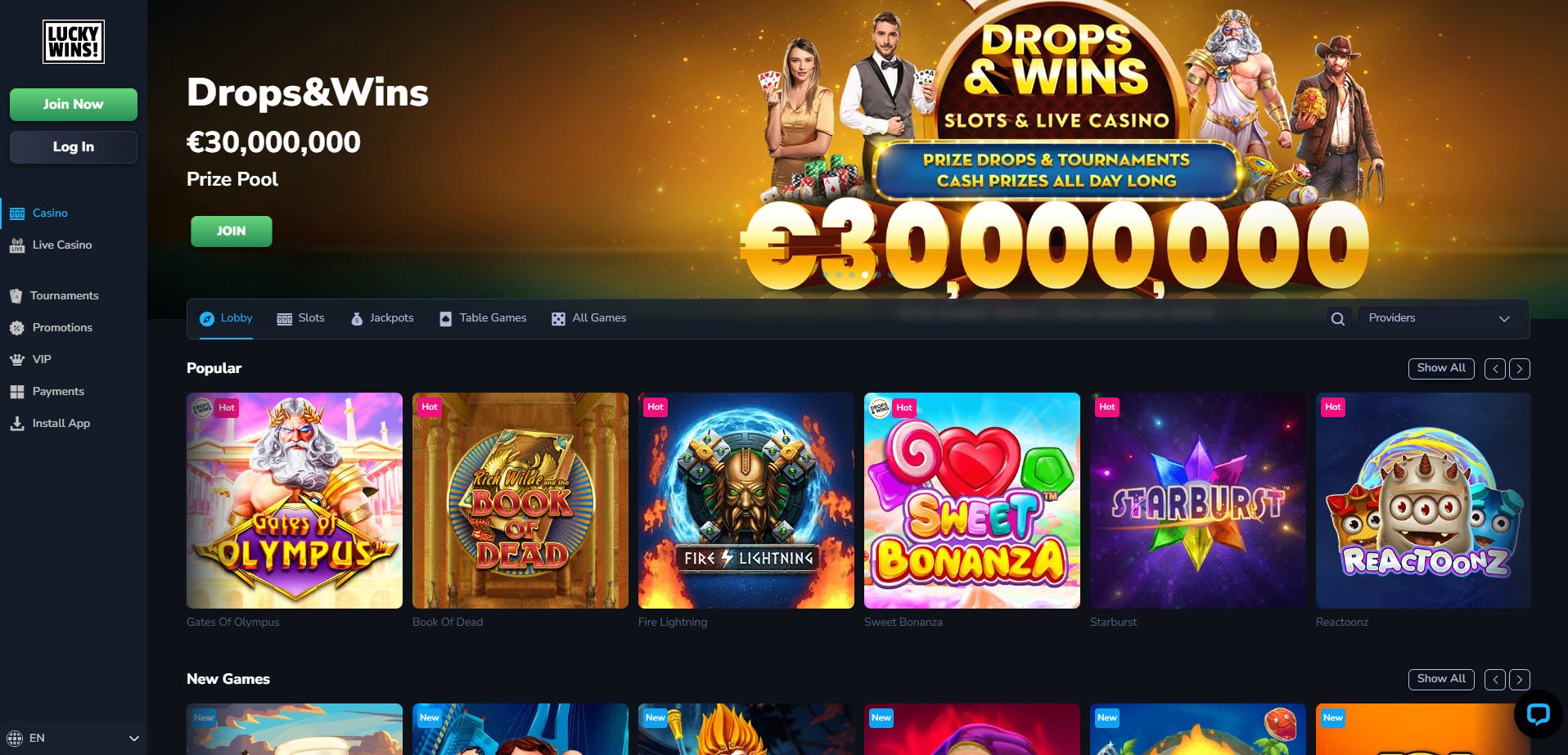 LuckyWins Casino
