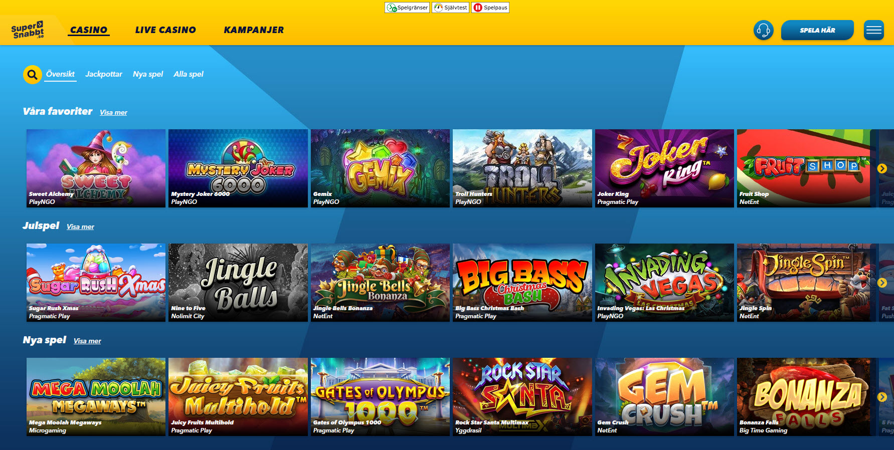 SuperSnabbt Casino