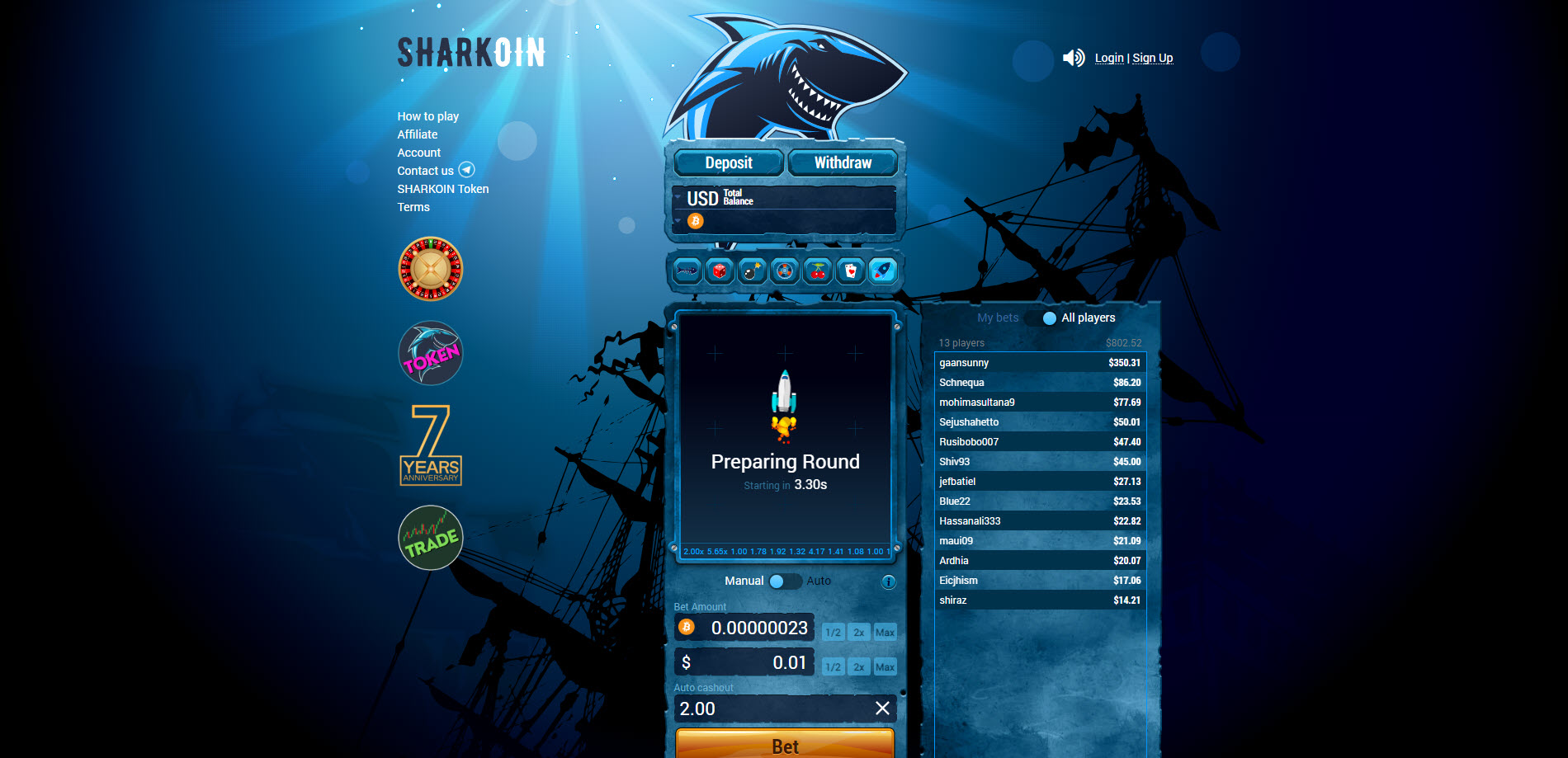 Sharkoin Casino