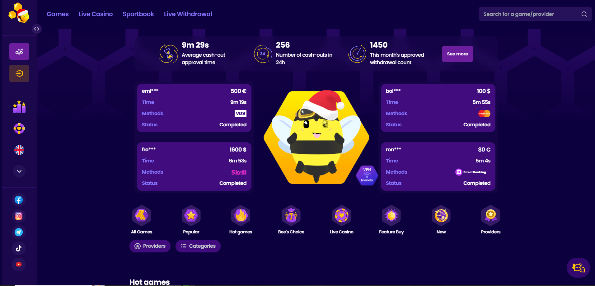 WazBee Casino