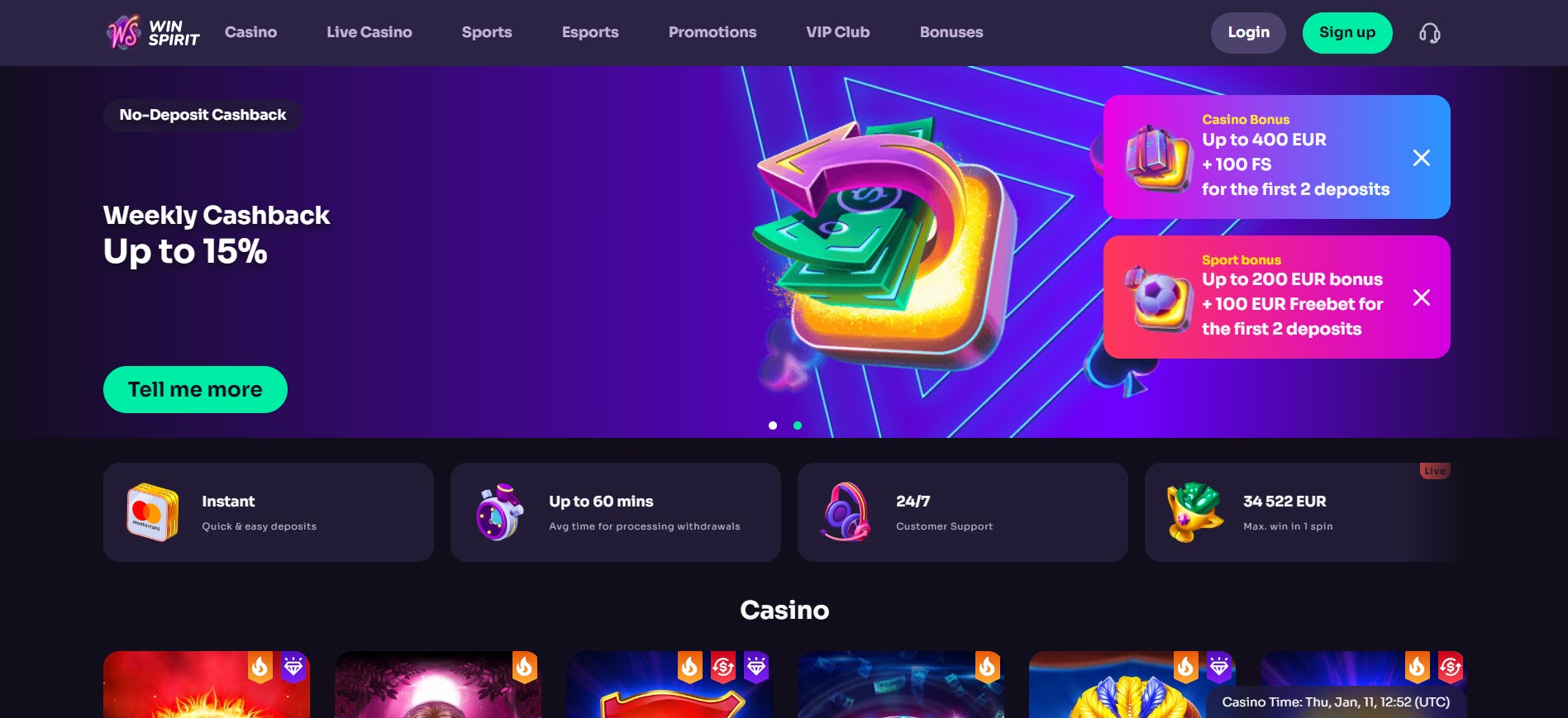 WinSpirit Casino