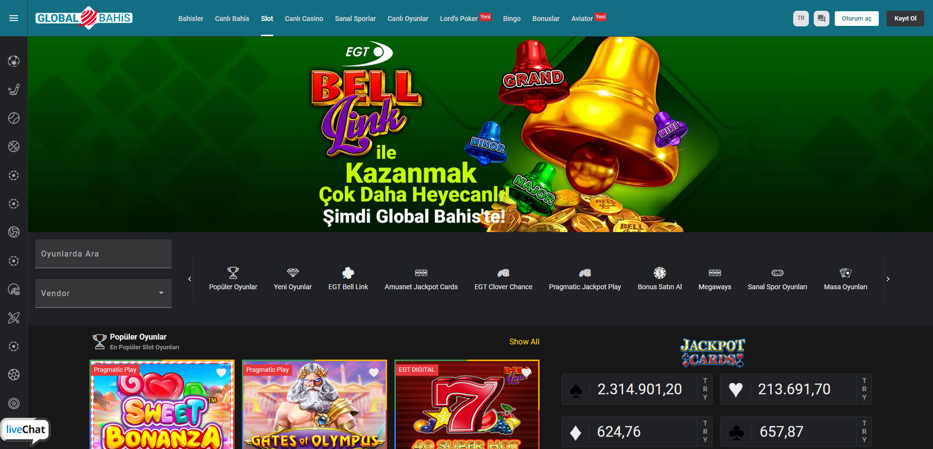GlobalBahis Casino