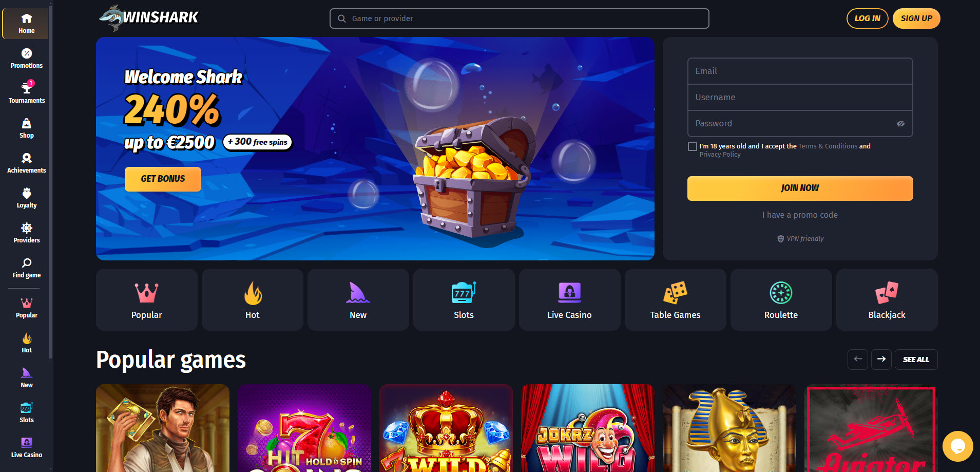 Winshark Casino