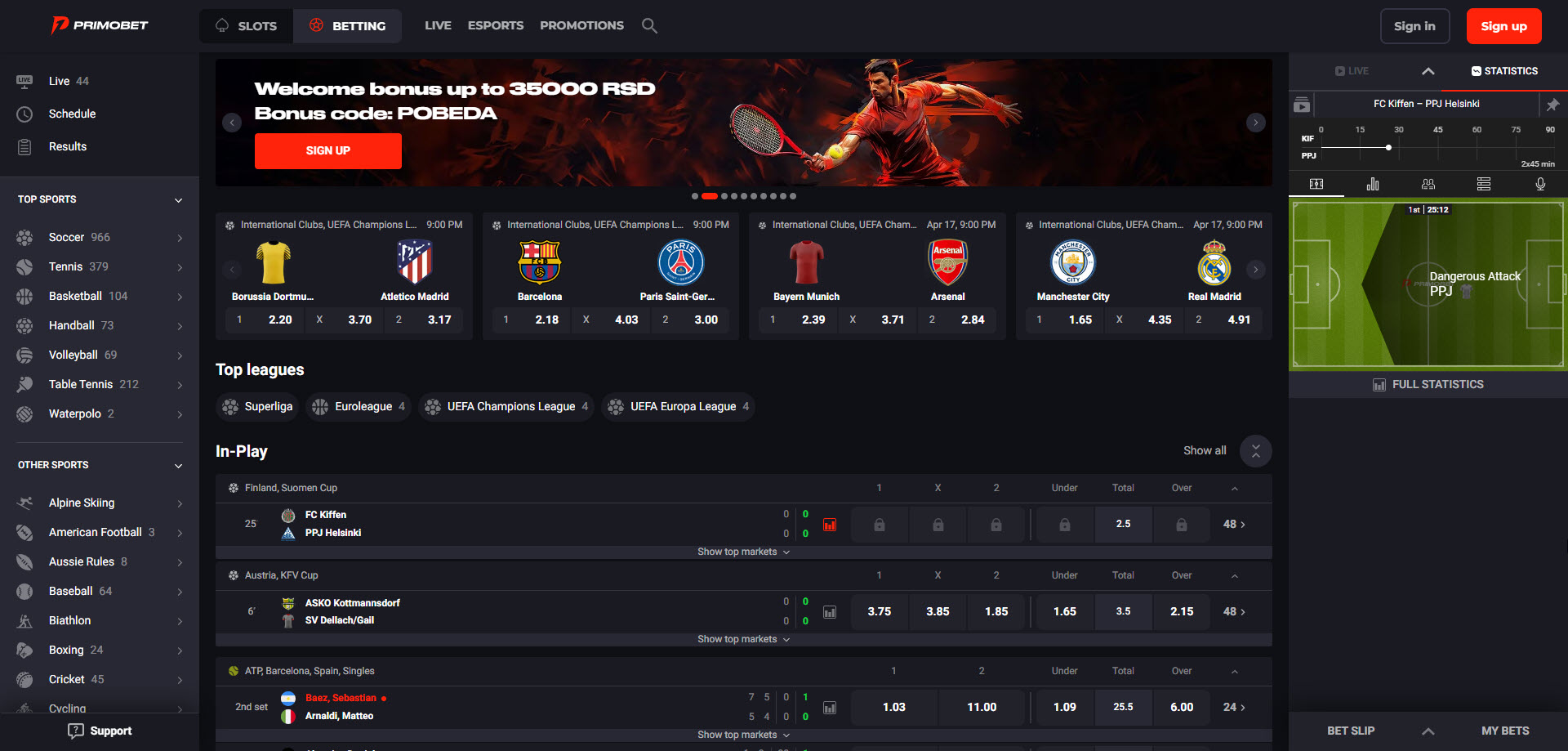 Primobet Casino