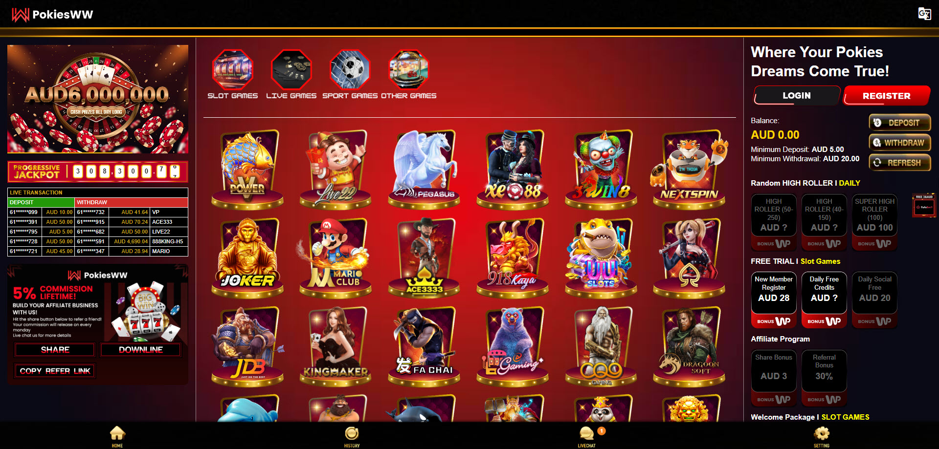 PokiesWW Casino