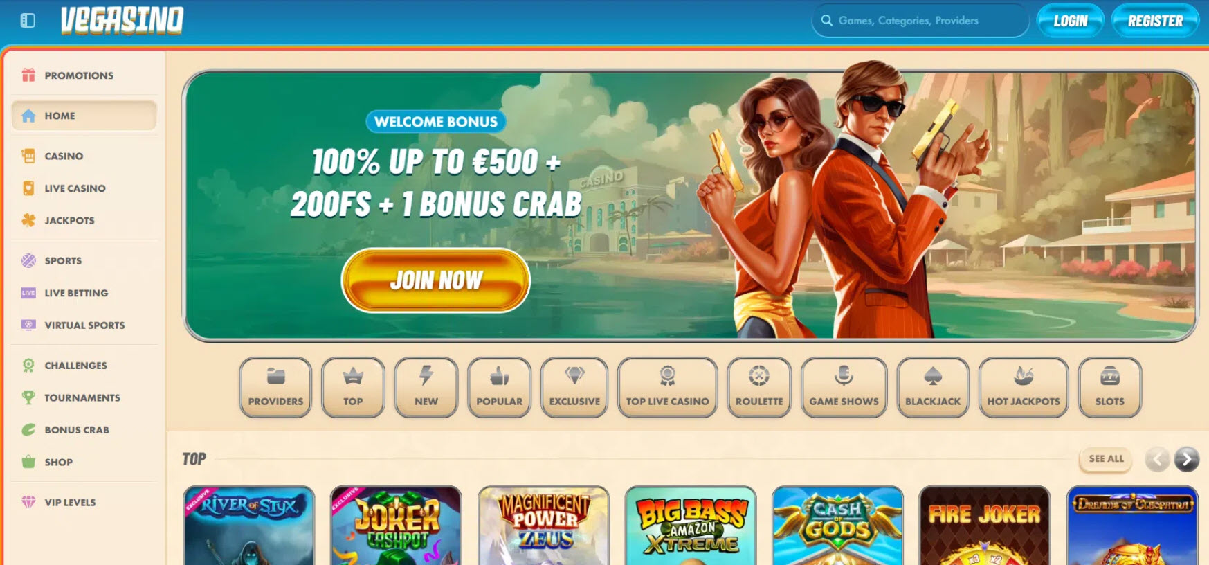 Vegasino.io Casino