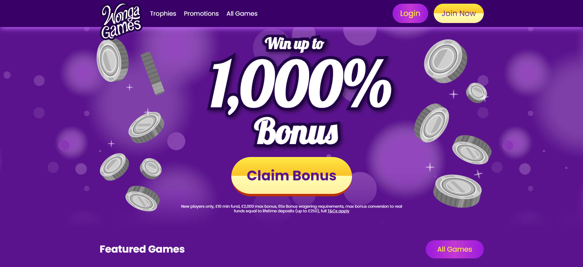 Wonga Games Casino