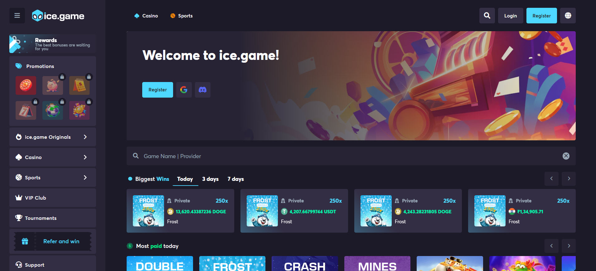 Ice Game Casino