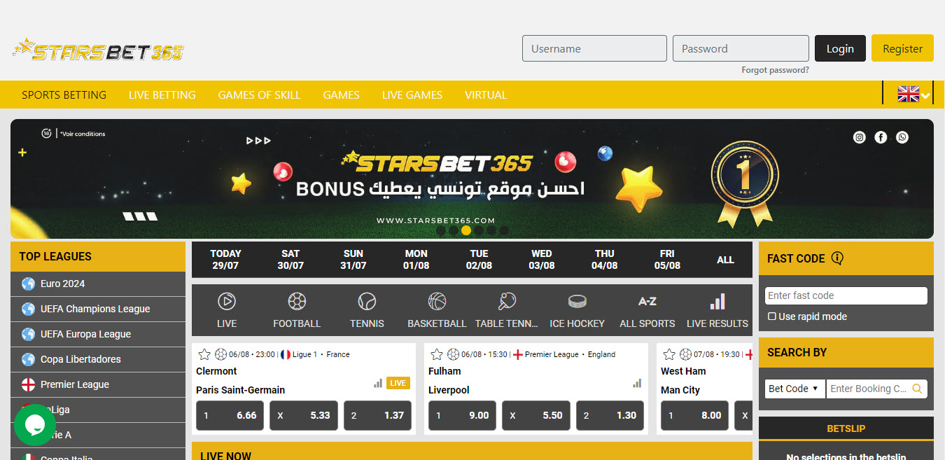 StarsBet365 Casino
