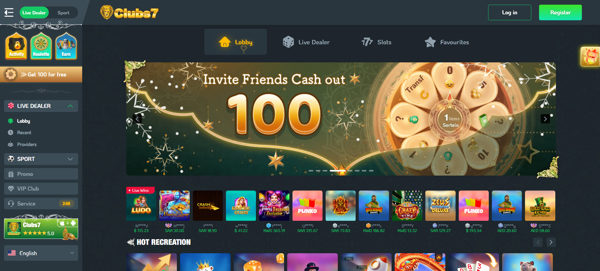 Clubs7 Casino