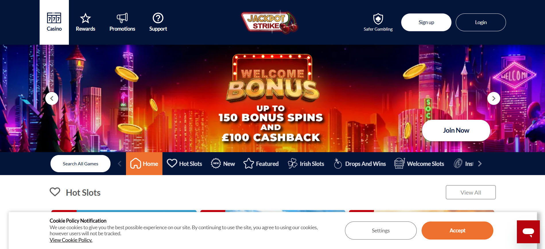 Jackpot Strike Casino