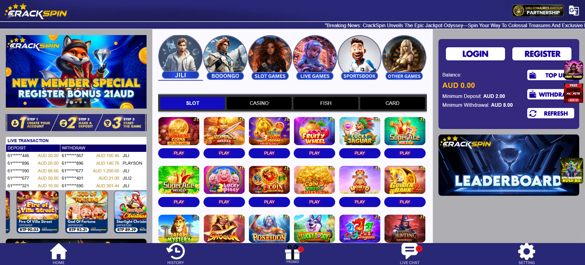 CrackSpin Casino