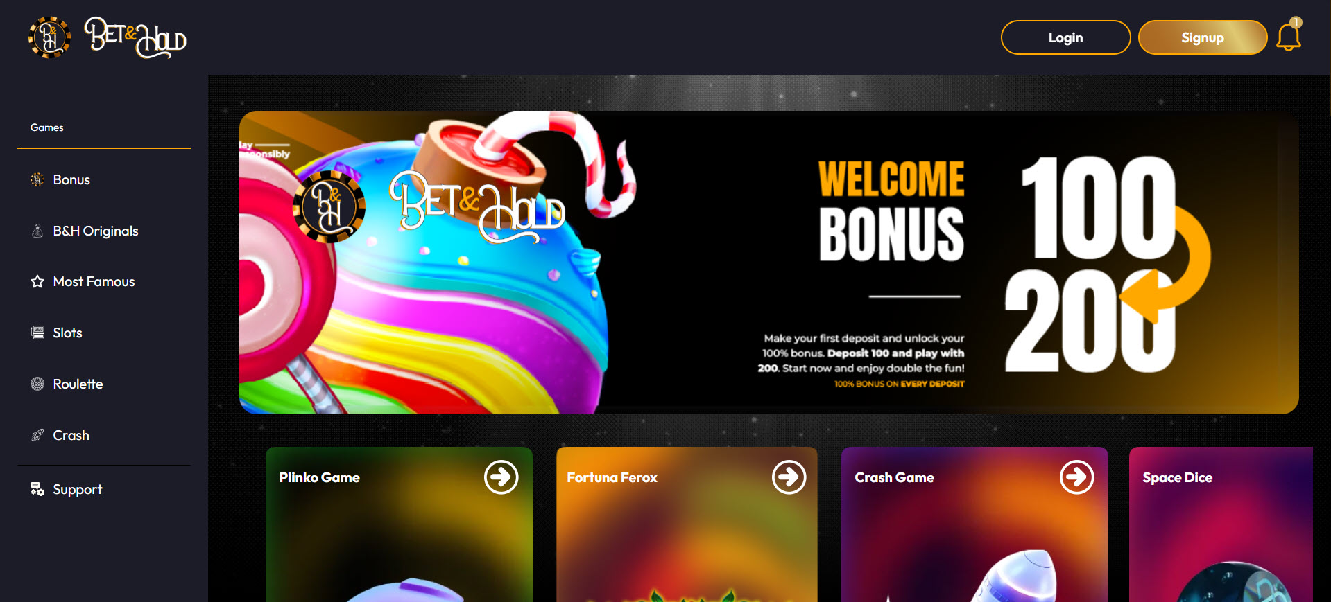 Bet and Hold Casino
