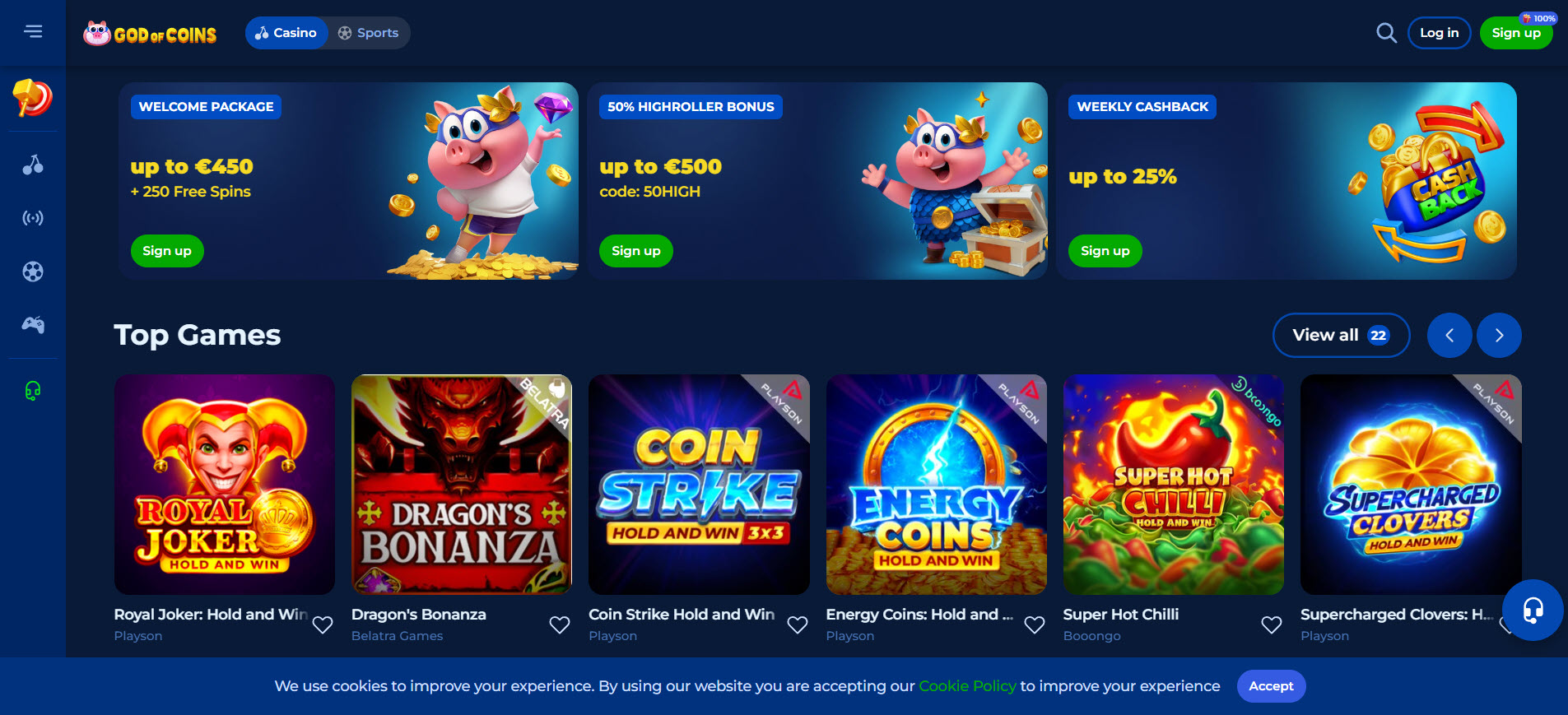 God of Coins Casino