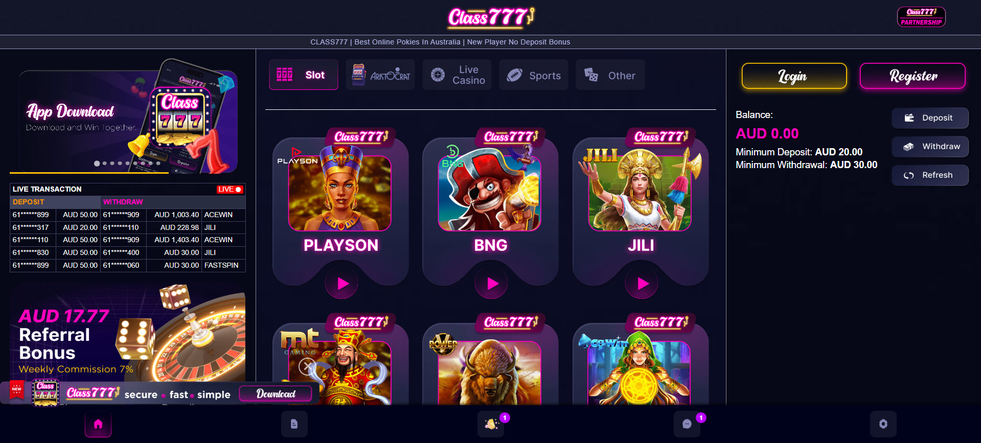 Class777 Casino