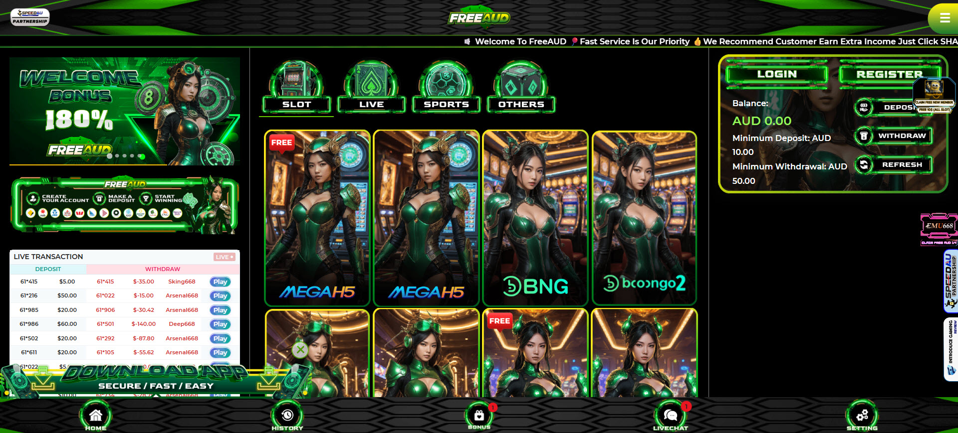 FreeAUD Casino