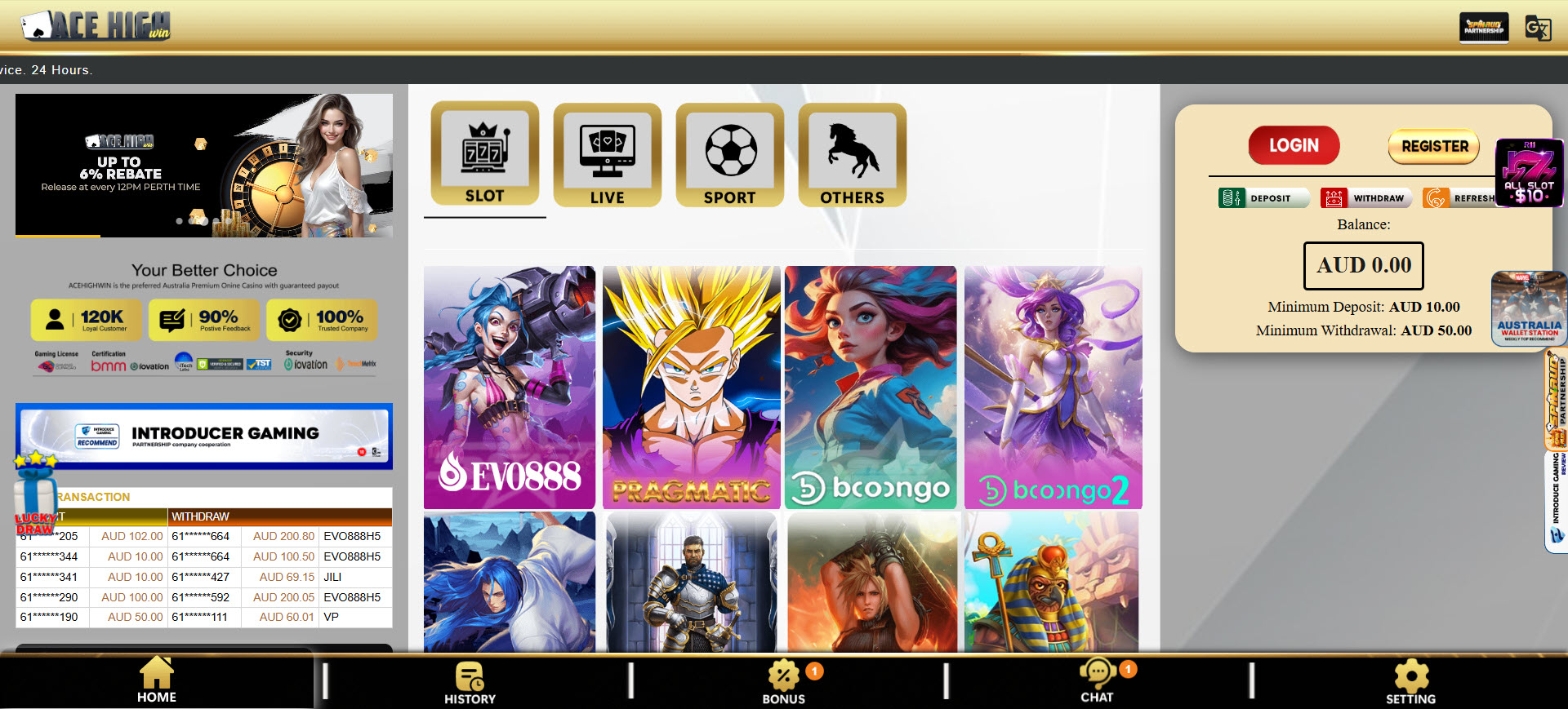 AceHigh Casino