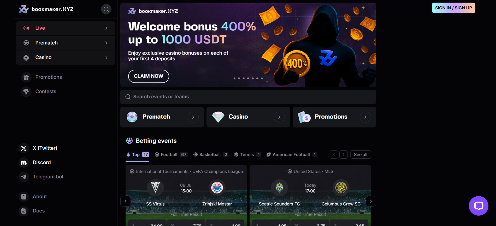 Bookmaker Casino
