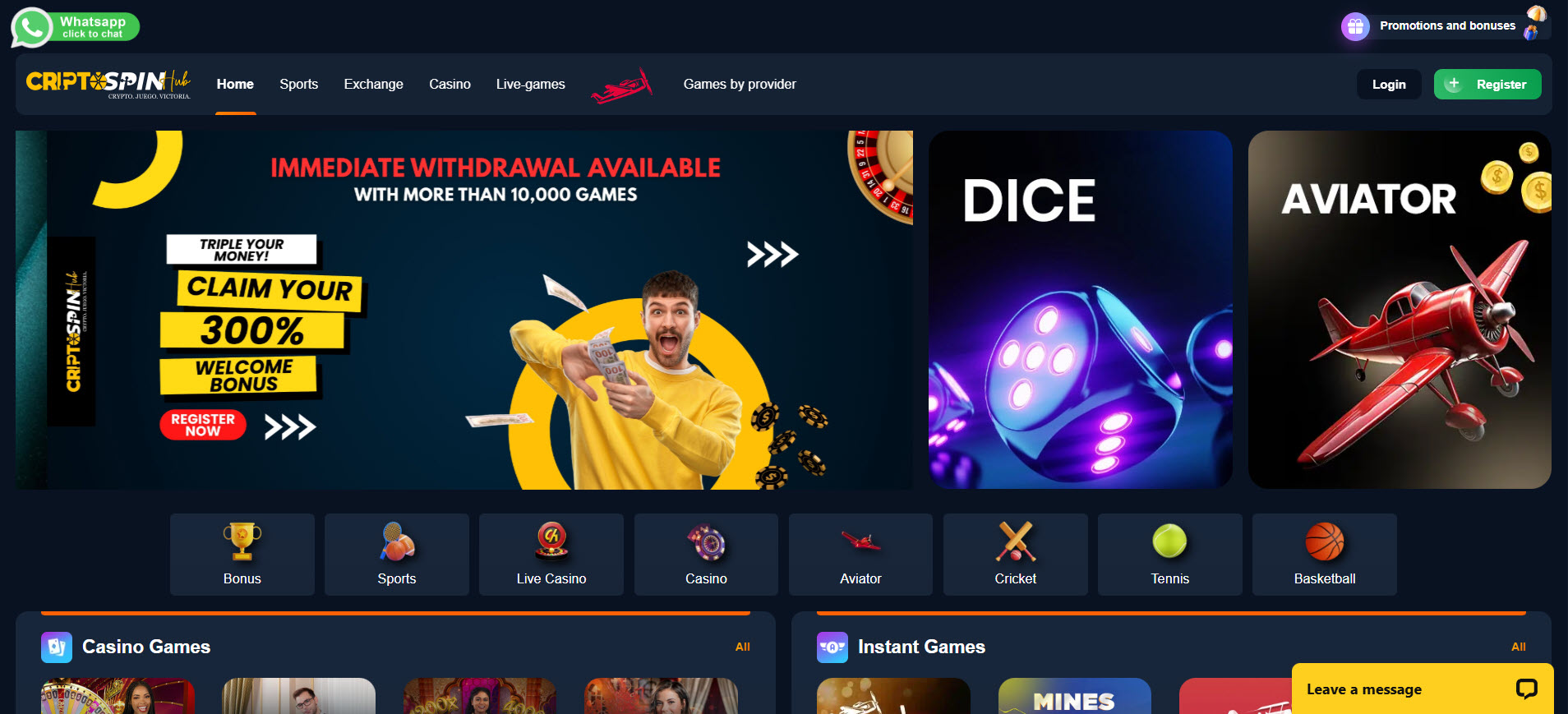 Сryptospinhub Casino