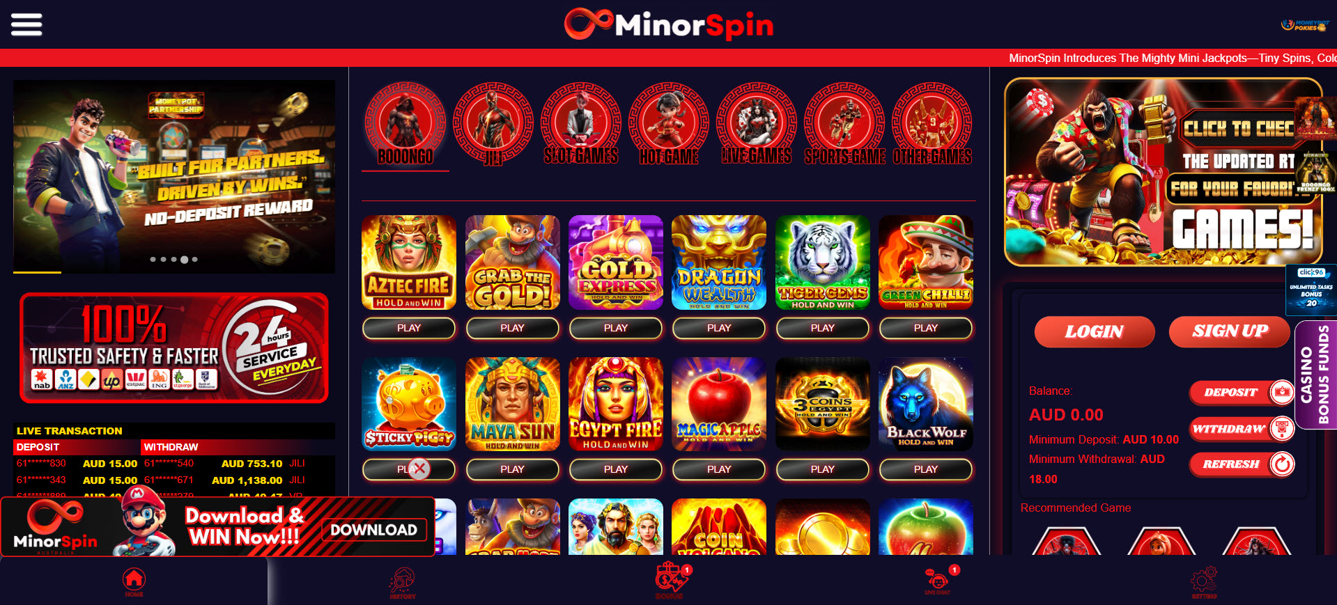 MinorSpin Casino