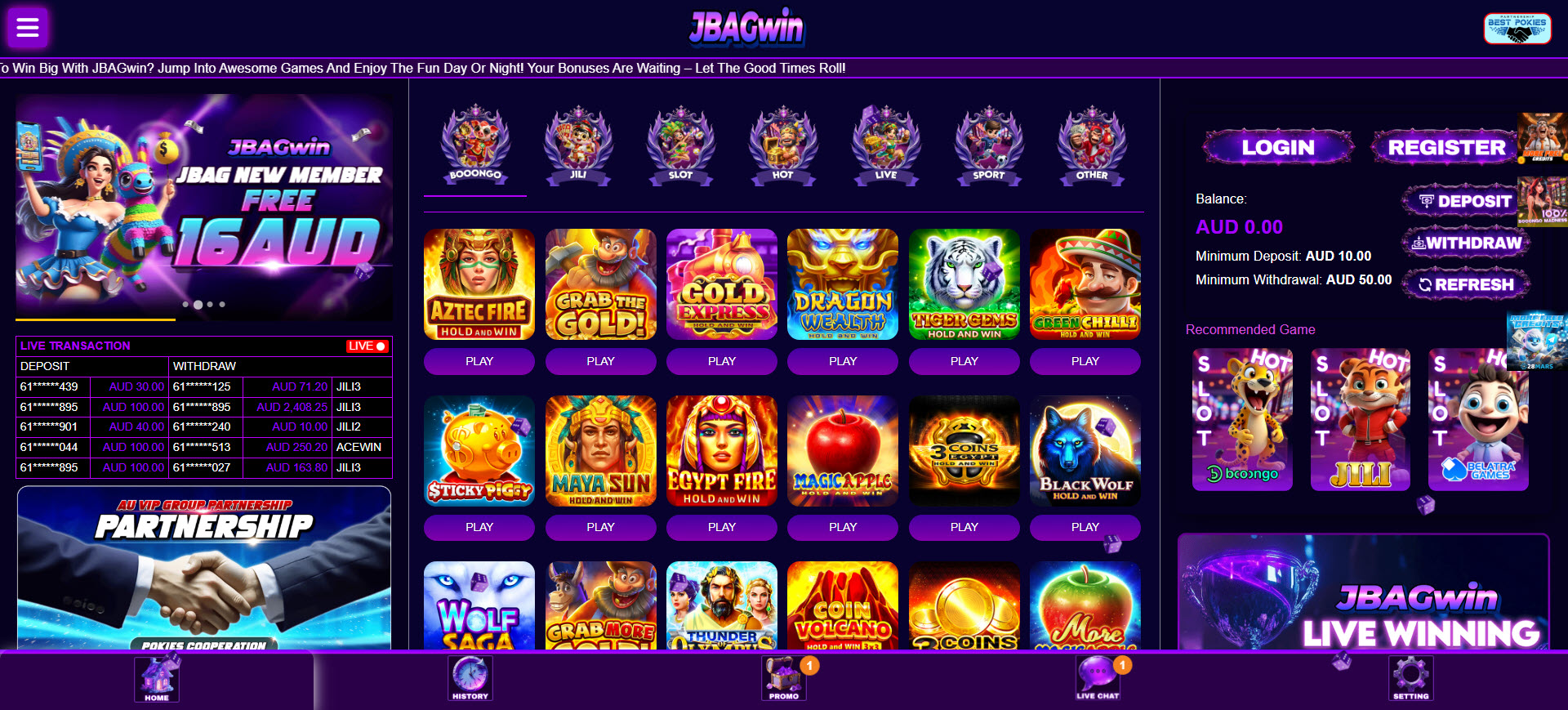 JbagWin Casino