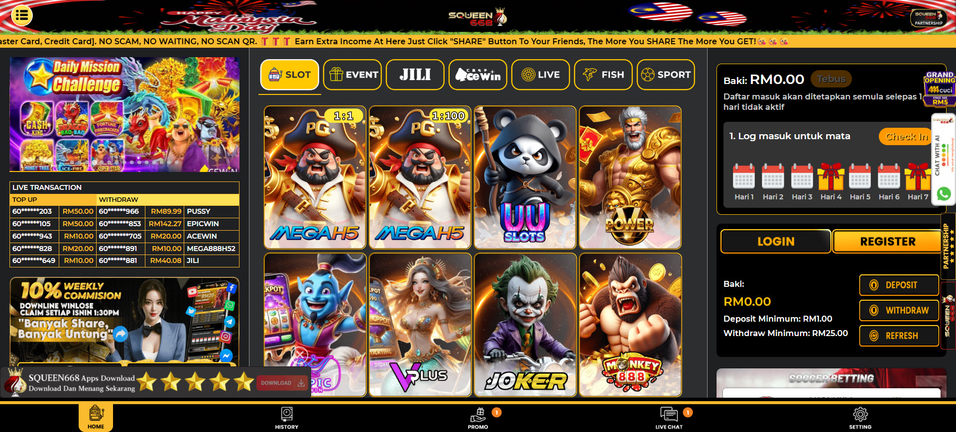 Squeen668 Casino