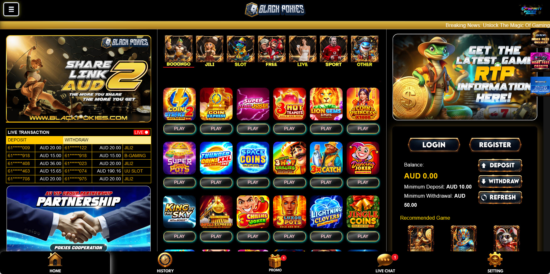 BlackPokies Casino