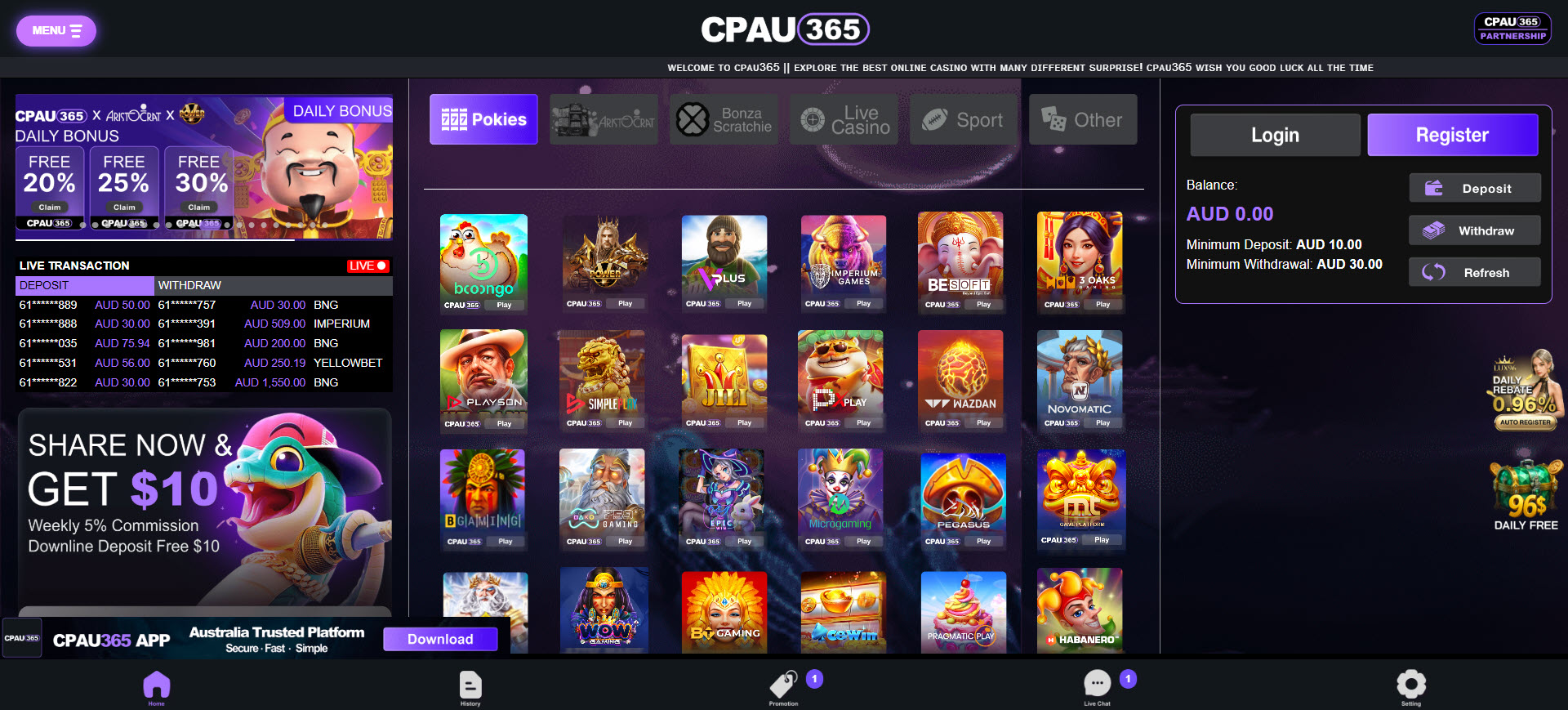 Cpau365 Casino