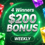 Розыгрыш 800 USD от Vodka Bet Casino для участников 4LUCK