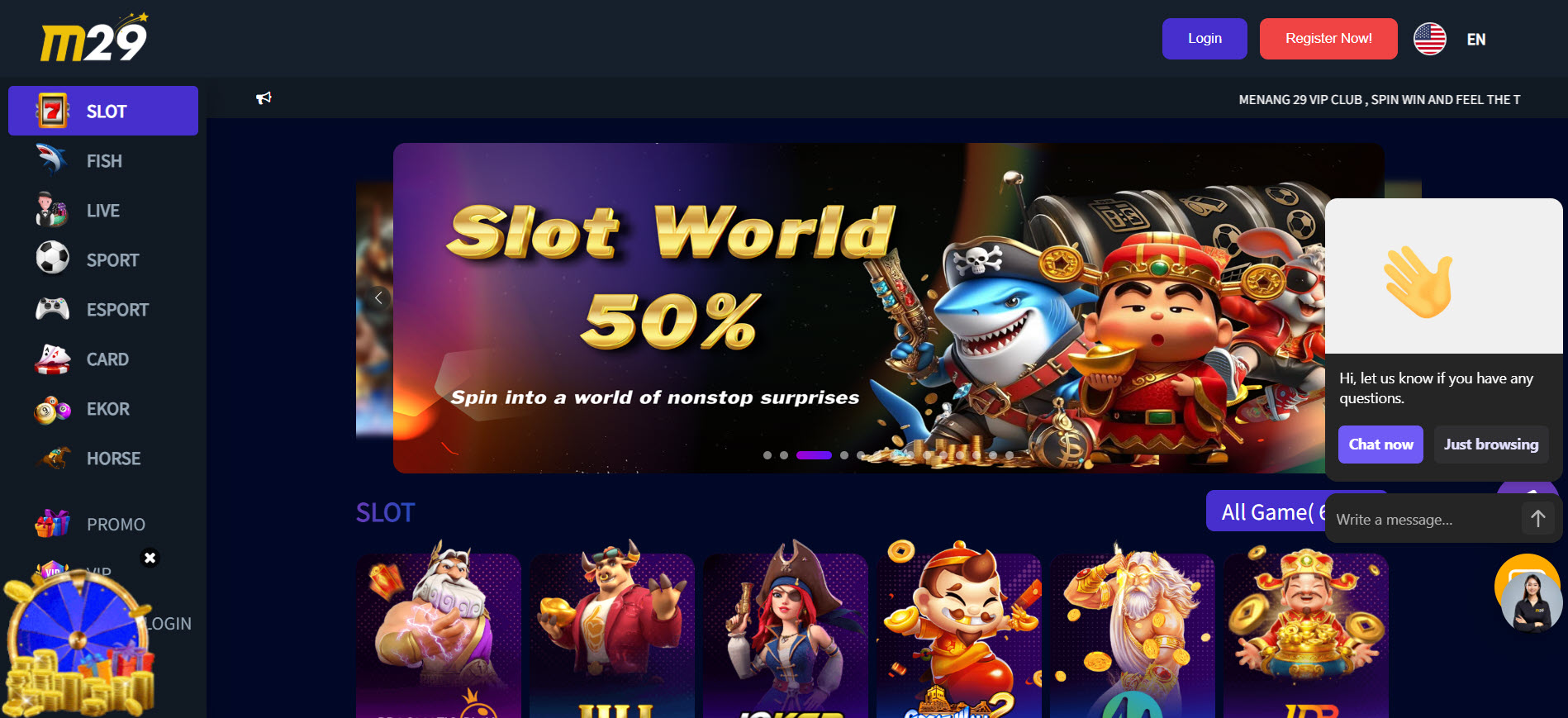Menang29 Casino