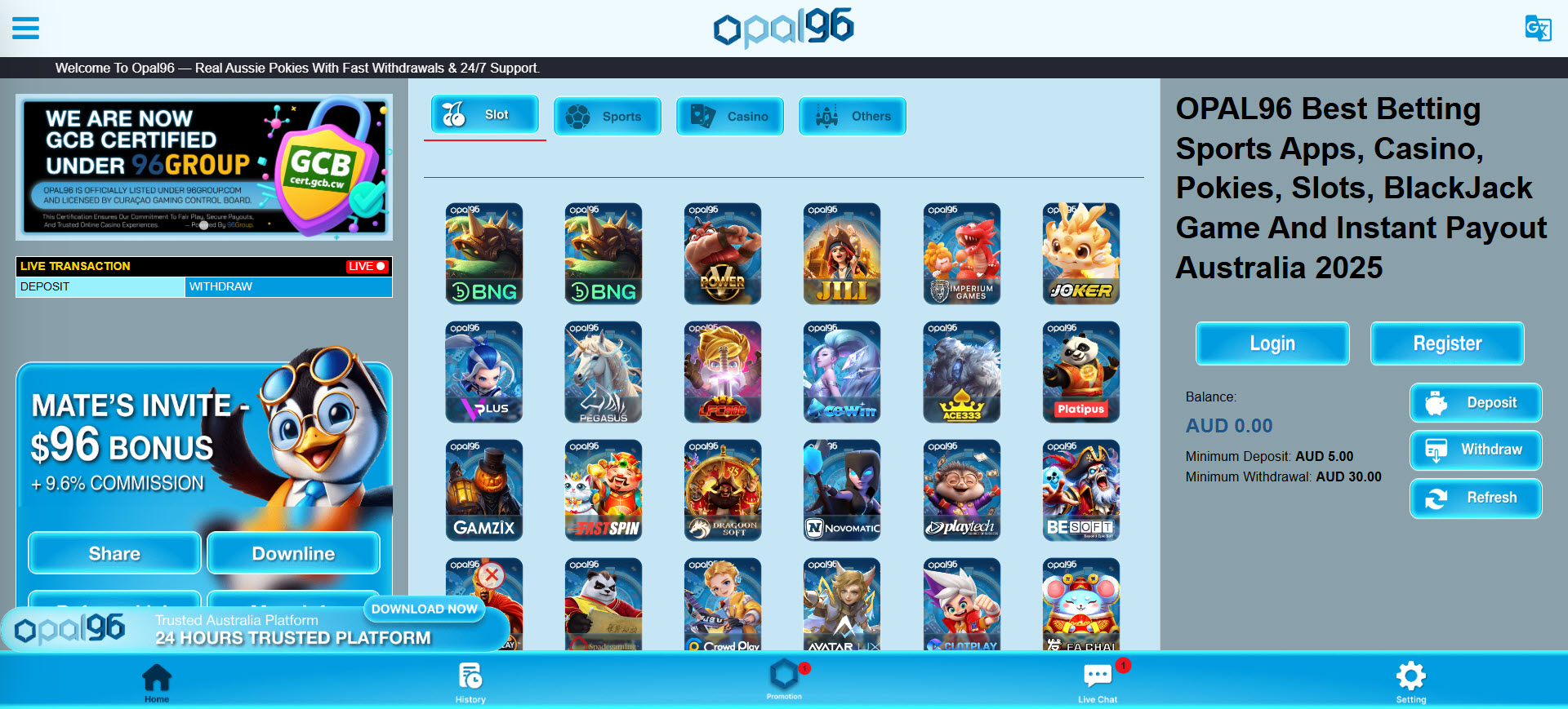 Opal96 Casino