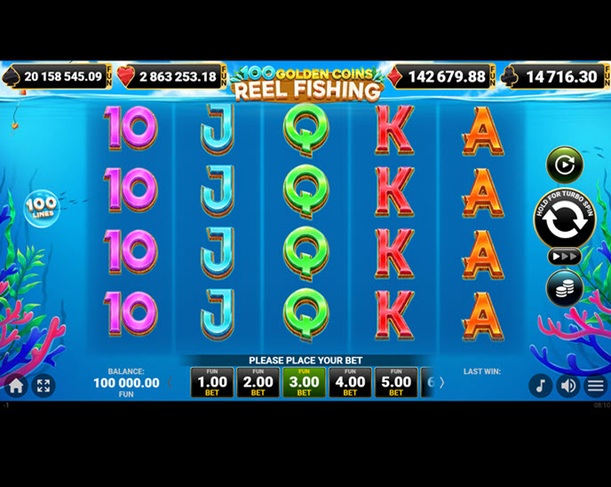 100 Golden Coins: Reel Fishing