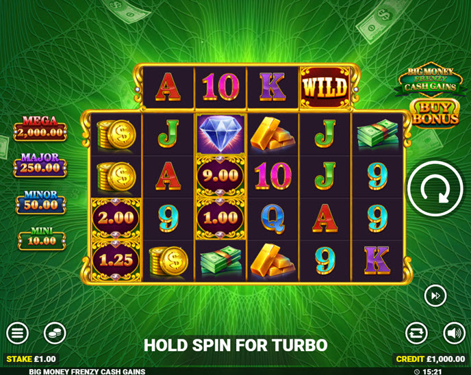 Big Money Frenzy Cash Gains