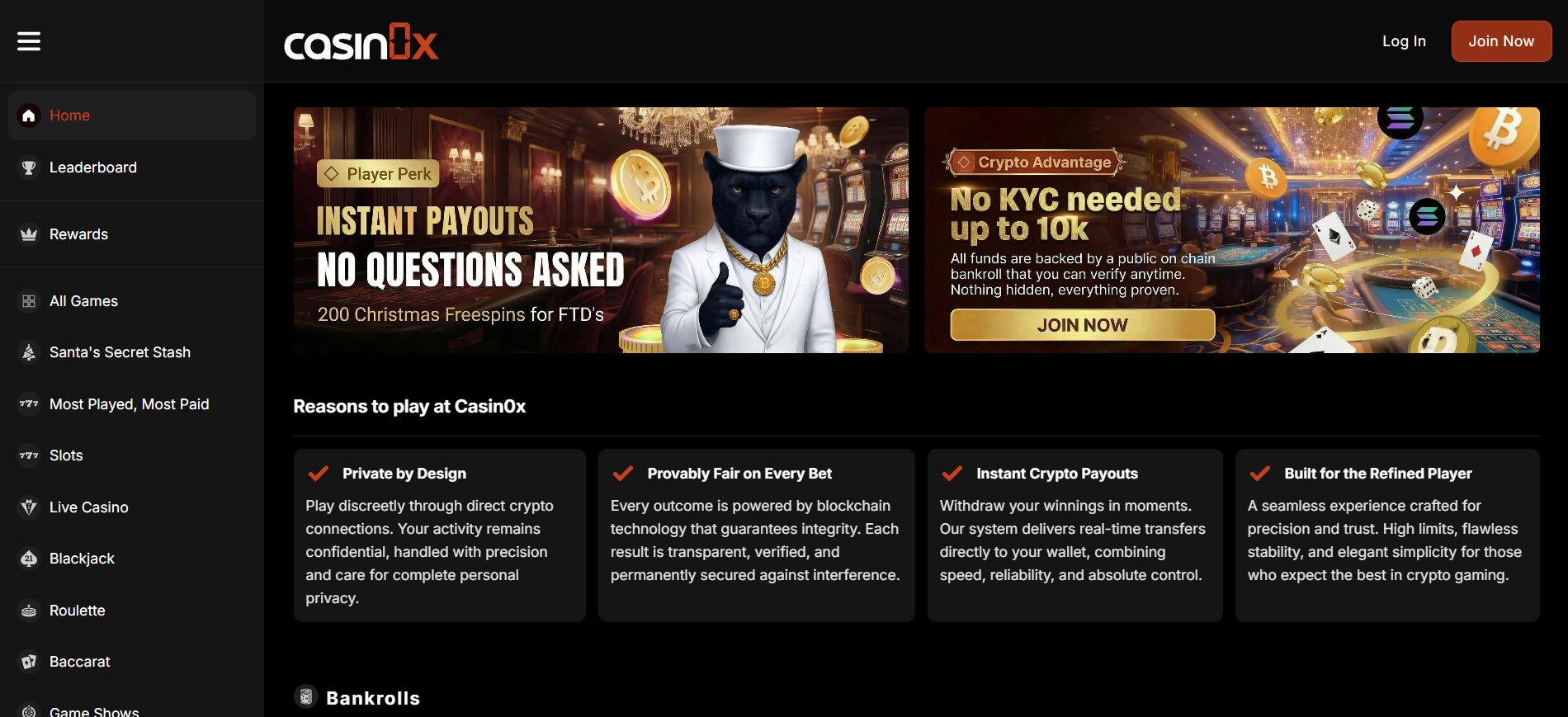 Casin0x Casino