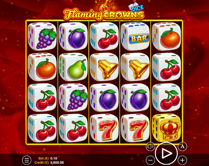 Flaming Crowns Dice