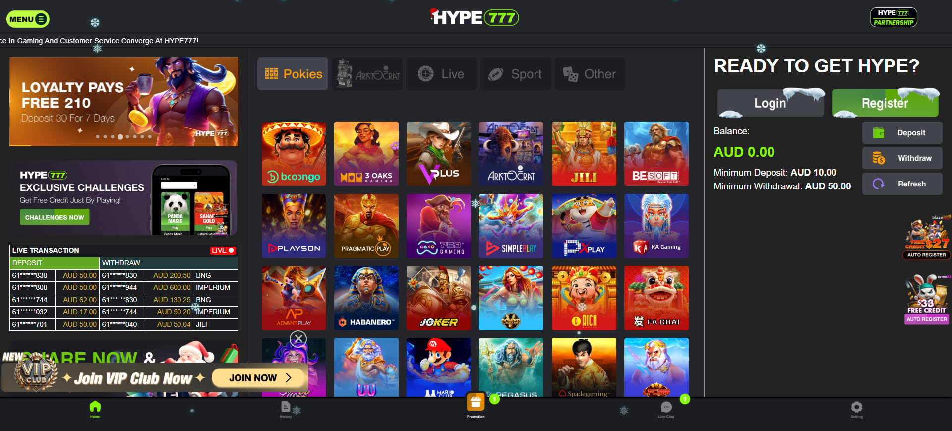 Hype777 Casino