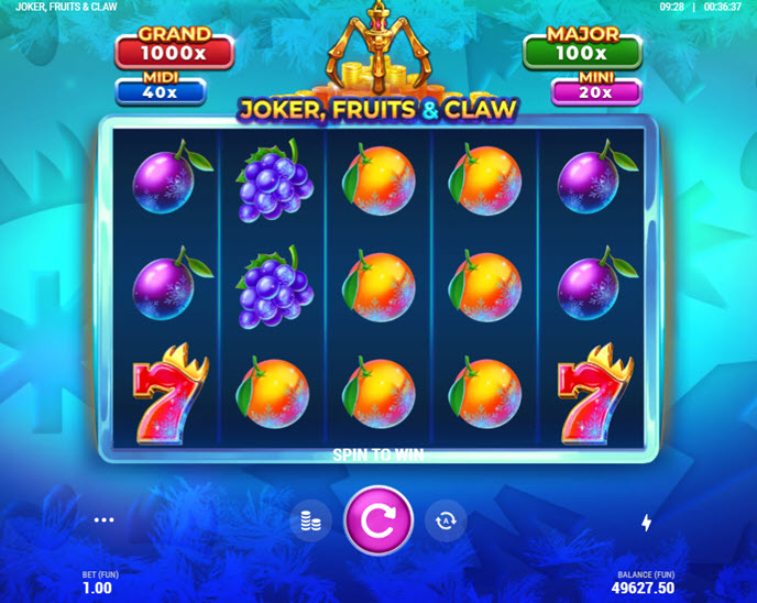 Joker, Fruits & Claw