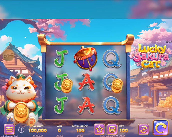Lucky Sakura Cat